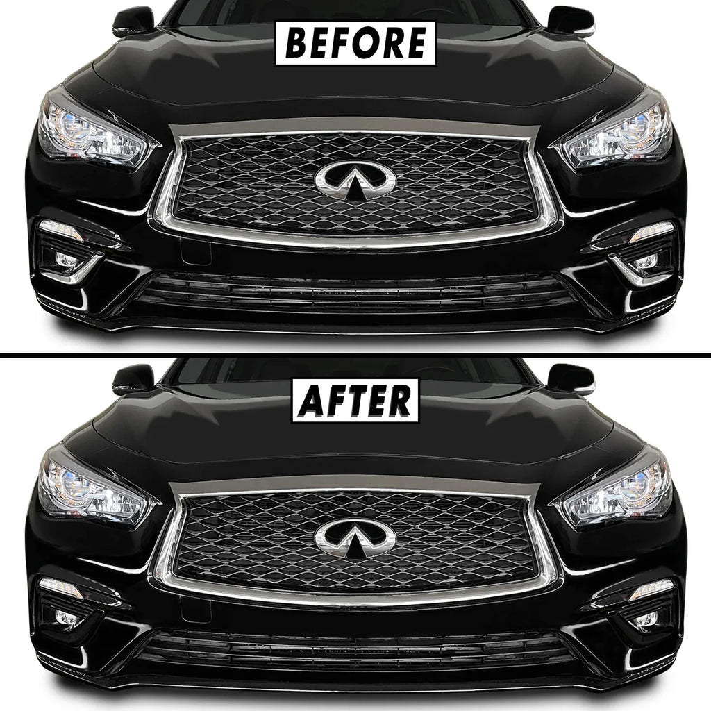 2018-2023 Infiniti Q50 | Fog Light Trim Chrome Delete PreCut Vinyl Wrap