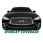 2018-2023 Infiniti Q50 | Fog Light Trim Chrome Delete PreCut Vinyl Wrap