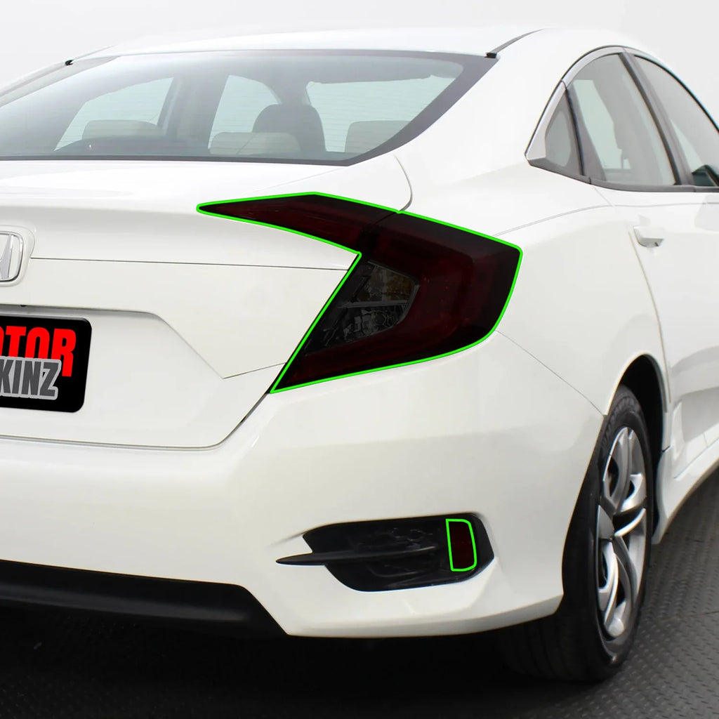 2016-2021 Honda Civic Sedan | Tail Light PreCut Tint Overlays