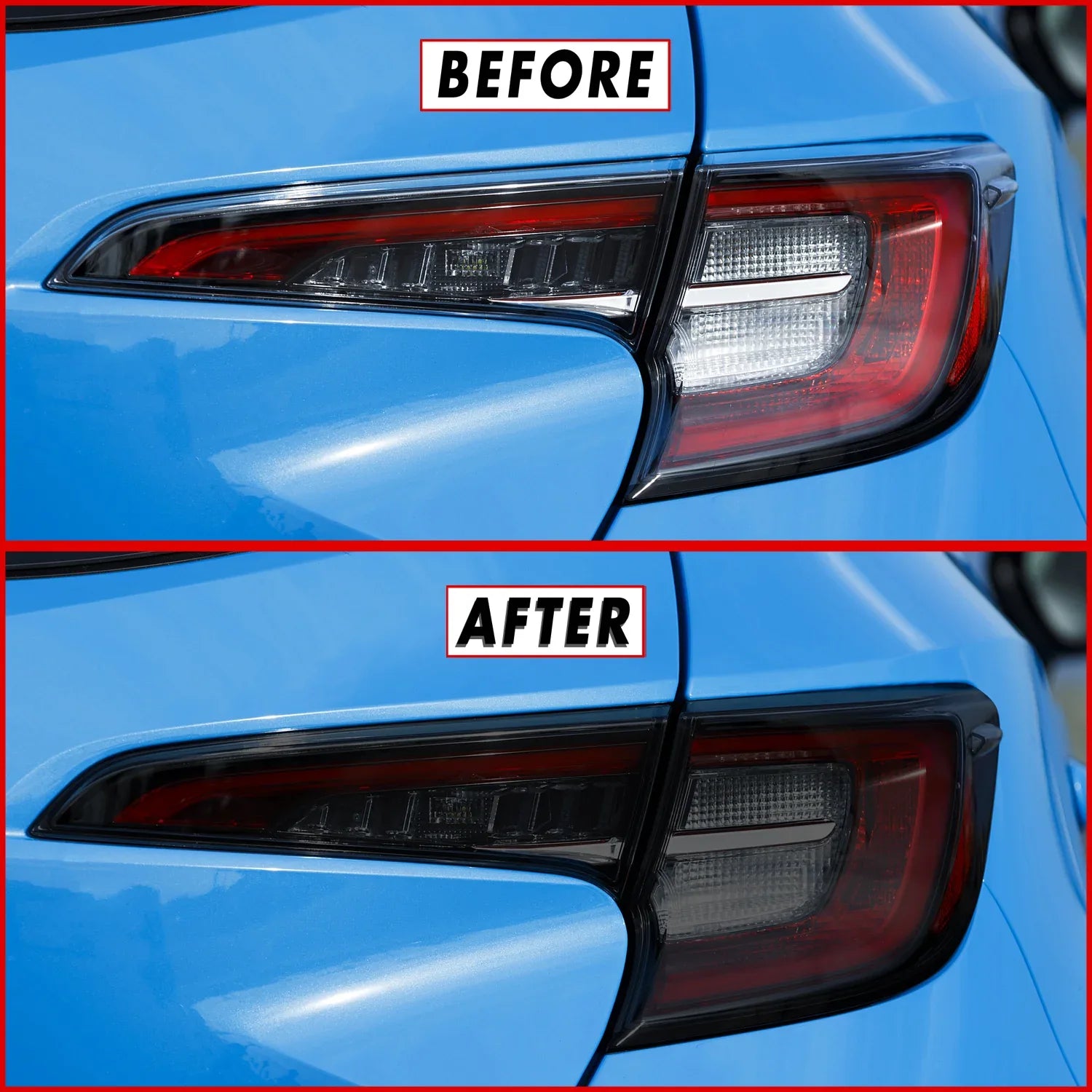 2019-2022 Toyota Corolla Hatchback | Tail Light PreCut Tint Overlays