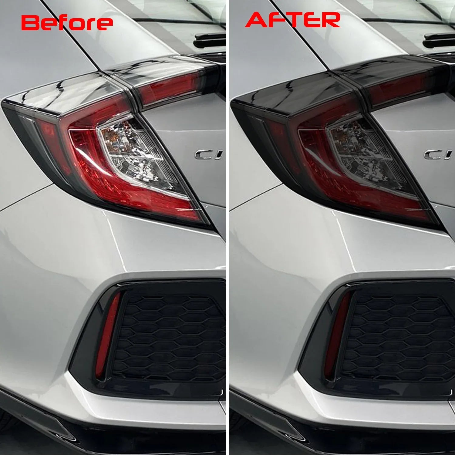 2016-2021 Honda Civic Hatchback | Tail Light PreCut Tint Overlays