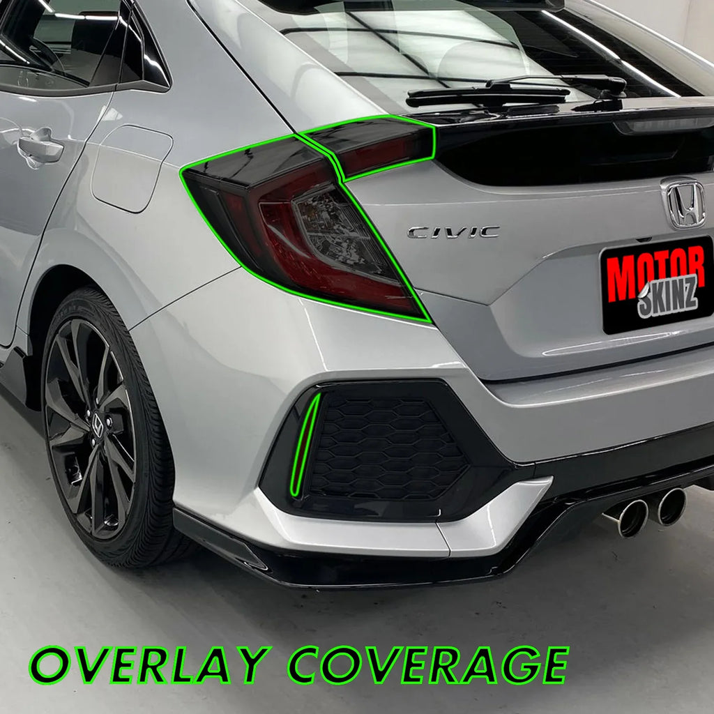 2016-2021 Honda Civic Hatchback | Tail Light PreCut Tint Overlays