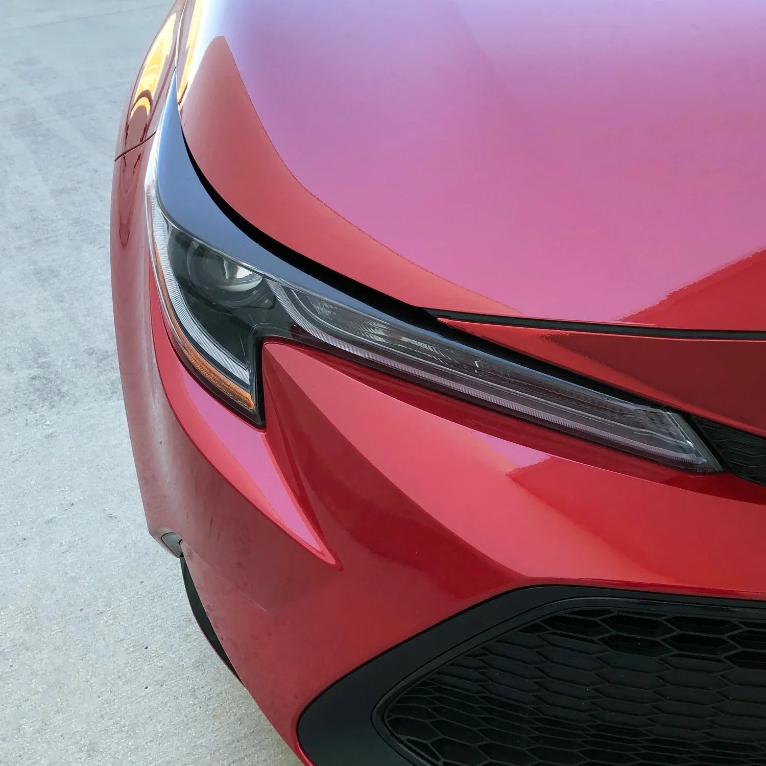 2019-2022 Toyota Corolla | Headlight Eyelid PreCut Vinyl Overlays