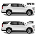 2021-2023 GMC Yukon | Window Trim Chrome Delete PreCut Vinyl Wrap