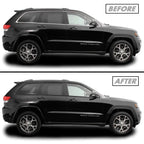 2011-2021 Jeep Grand Cherokee | Window Trim Chrome Delete PreCut Vinyl Wrap