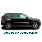 2011-2021 Jeep Grand Cherokee | Window Trim Chrome Delete PreCut Vinyl Wrap