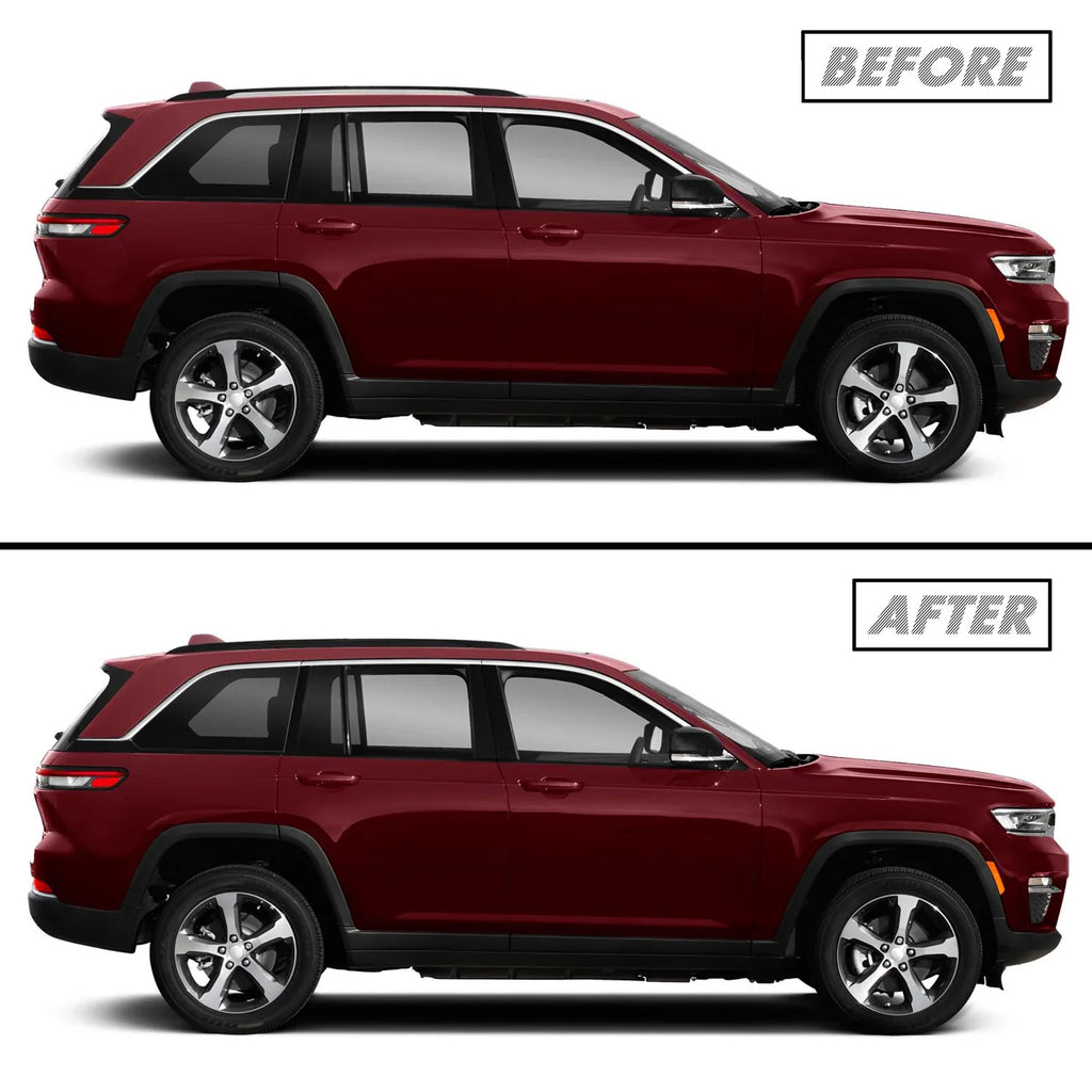 2022-2026 Jeep Grand Cherokee | Roof Rack Trim Chrome Delete PreCut Vinyl Wrap