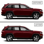 2022-2026 Jeep Grand Cherokee | Window Trim Chrome Delete PreCut Vinyl Wrap