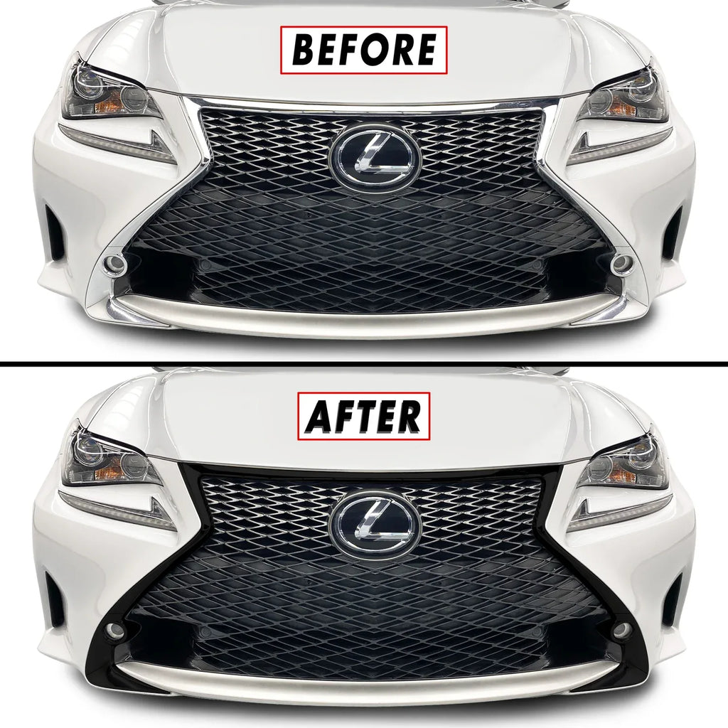2015-2018 Lexus RC | Front Grill Trim Chrome Delete PreCut Vinyl Wrap