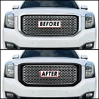 2015-2020 GMC Yukon | Front Grill Trim Chrome Delete PreCut Vinyl Wrap