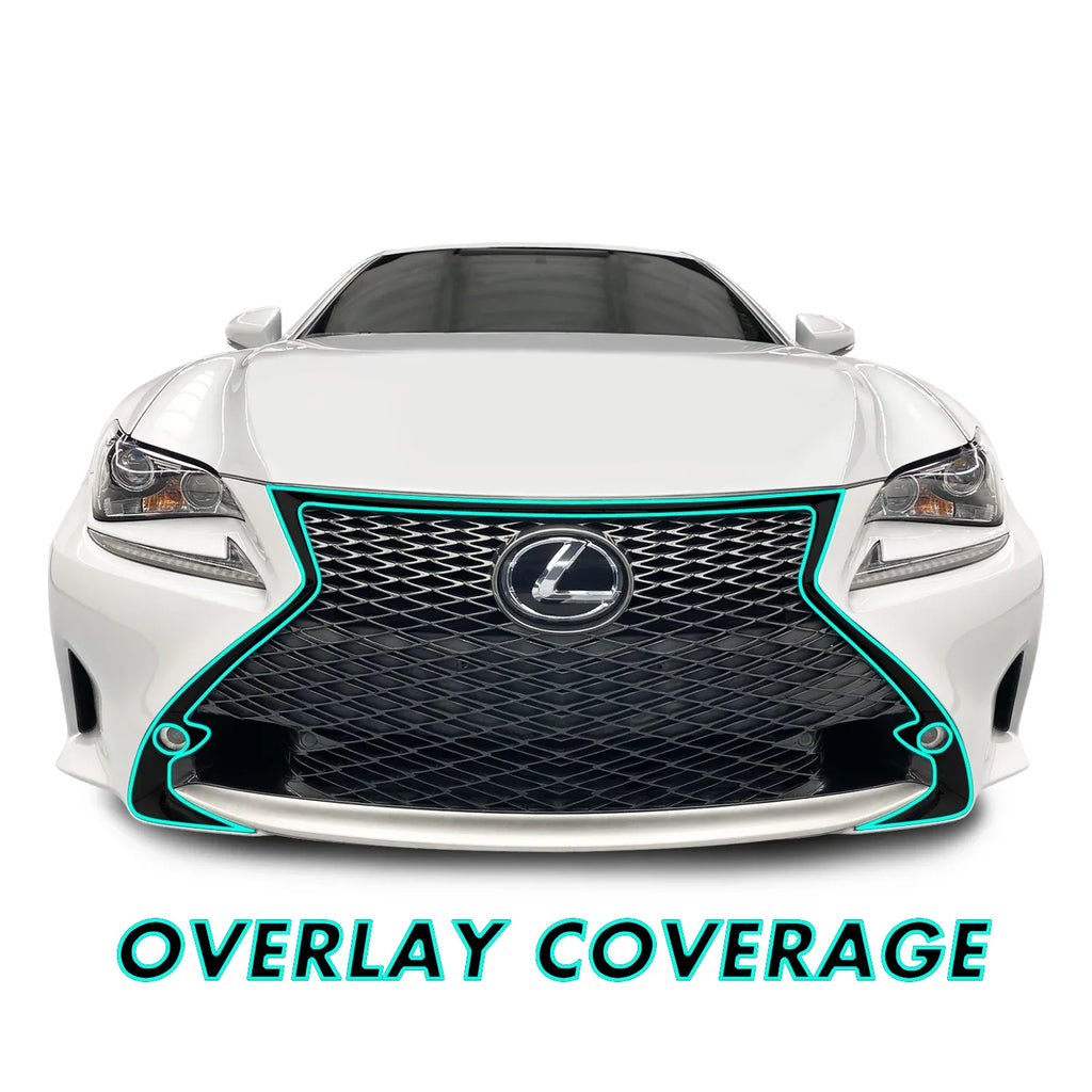 2015-2018 Lexus RC | Front Grill Trim Chrome Delete PreCut Vinyl Wrap