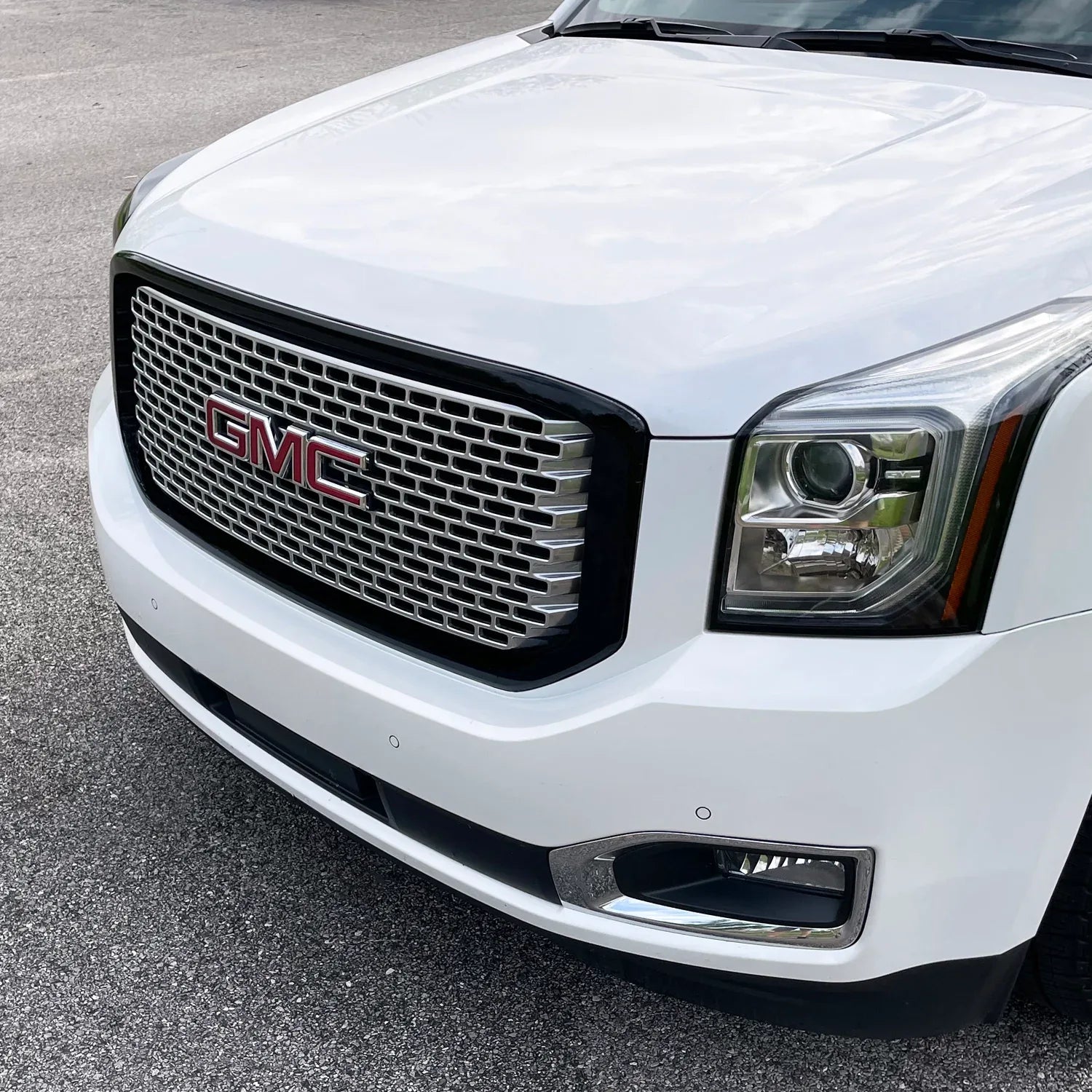 2015-2020 GMC Yukon | Front Grill Trim Chrome Delete PreCut Vinyl Wrap