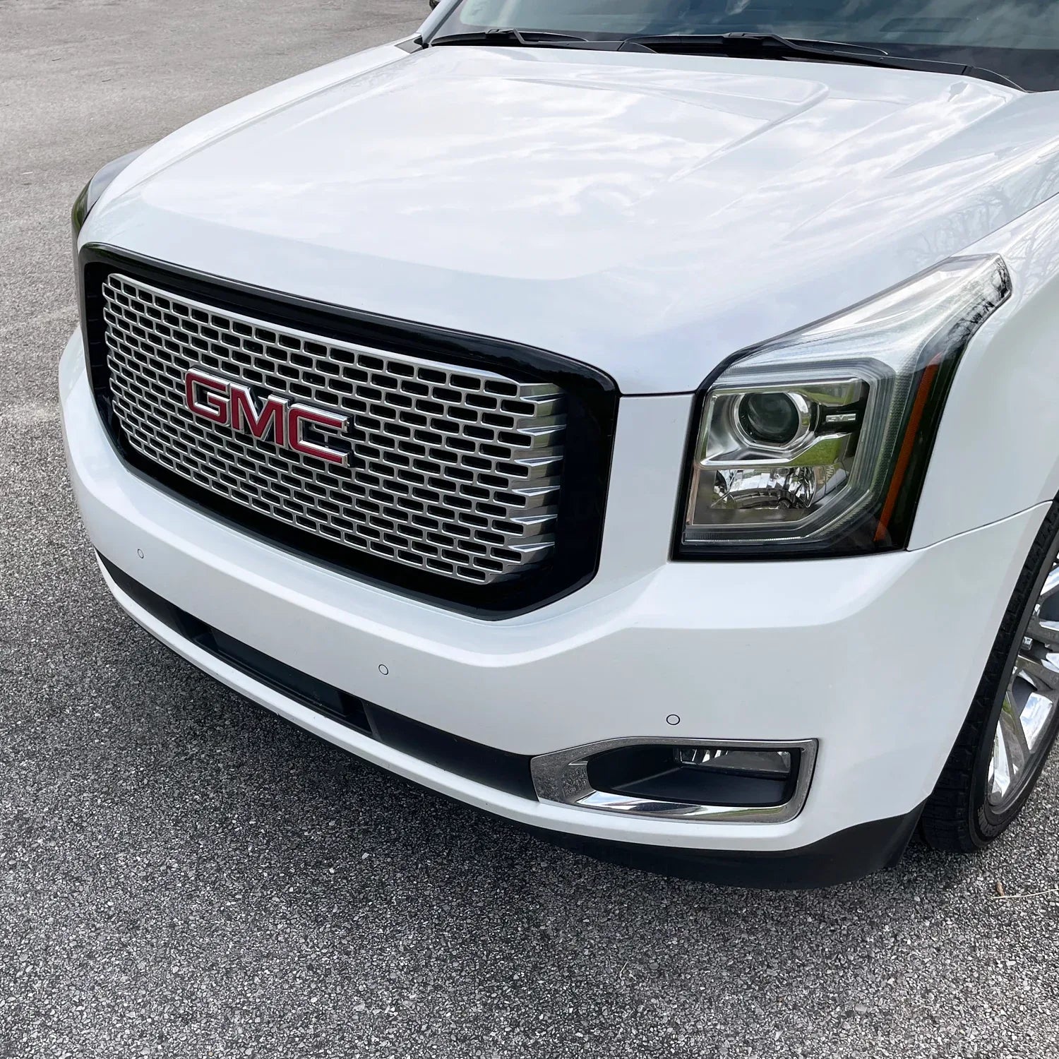 2015-2020 GMC Yukon | Front Grill Trim Chrome Delete PreCut Vinyl Wrap