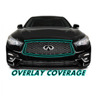 2018-2023 Infiniti Q50 | Front Grill Trim Chrome Delete PreCut Vinyl Wrap