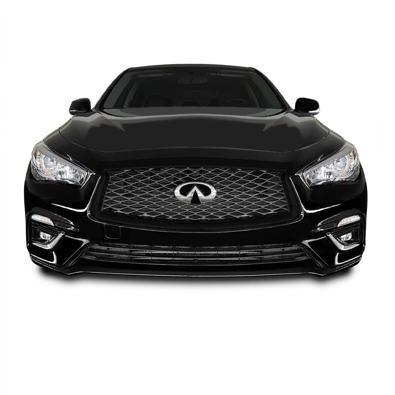 2018-2023 Infiniti Q50 | Front Grill Trim Chrome Delete PreCut Vinyl Wrap