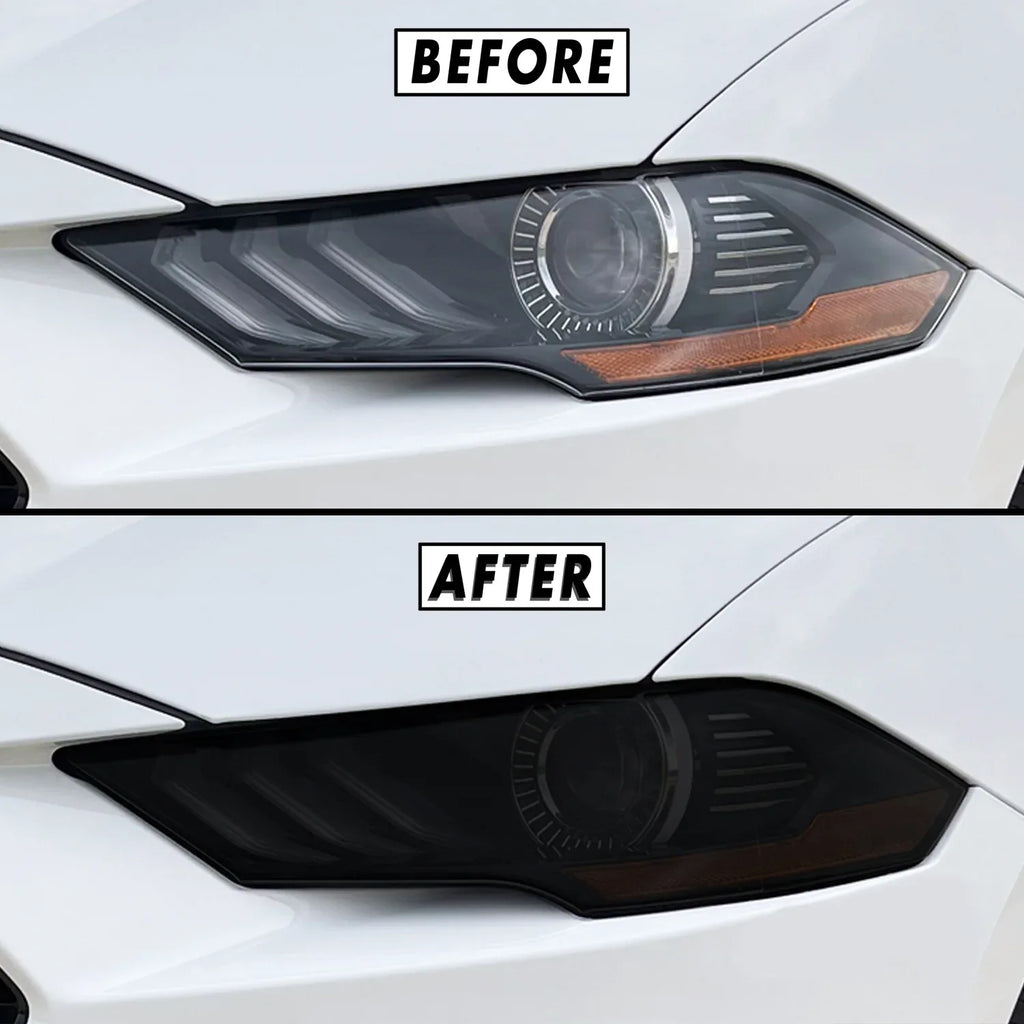 2018-2023 Ford Mustang | Headlight PreCut Tint Overlays