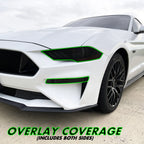 2018-2023 Ford Mustang | Headlight PreCut Tint Overlays