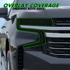 2021-2022 Chevrolet Suburban | Headlight & DRL PreCut Tint Overlays
