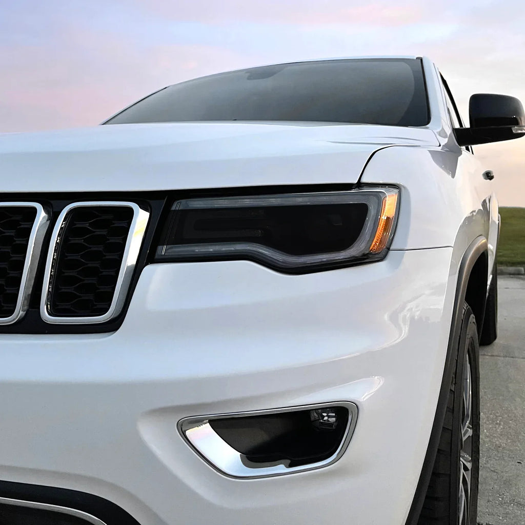 2014-2021 Jeep Grand Cherokee | Headlight Cutout PreCut Tint Overlays