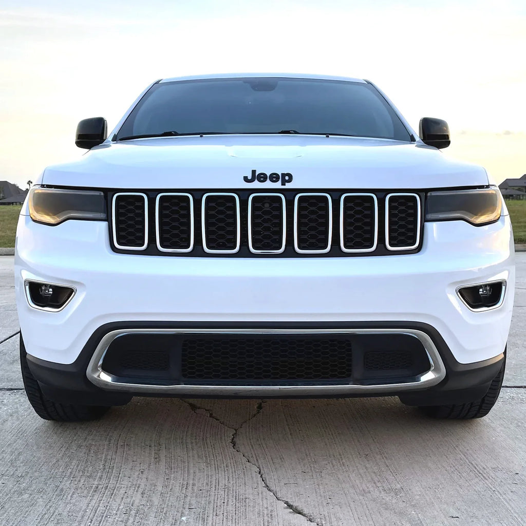 2014-2021 Jeep Grand Cherokee | Headlight Cutout PreCut Tint Overlays