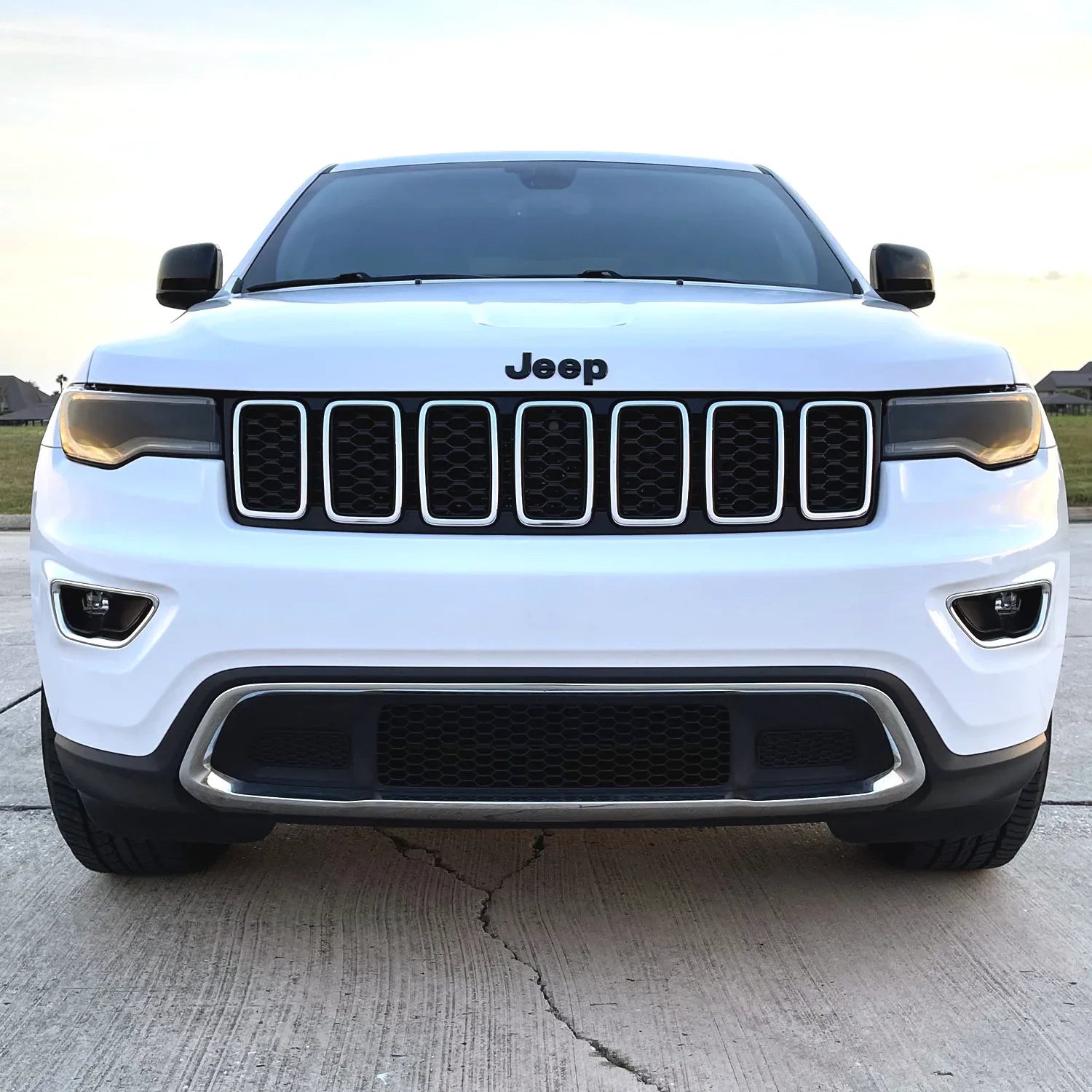 2014-2021 Jeep Grand Cherokee | Headlight Cutout PreCut Tint Overlays