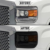 2015-2019 GMC Sierra 2500 / 3500 | Headlight PreCut Tint Overlays