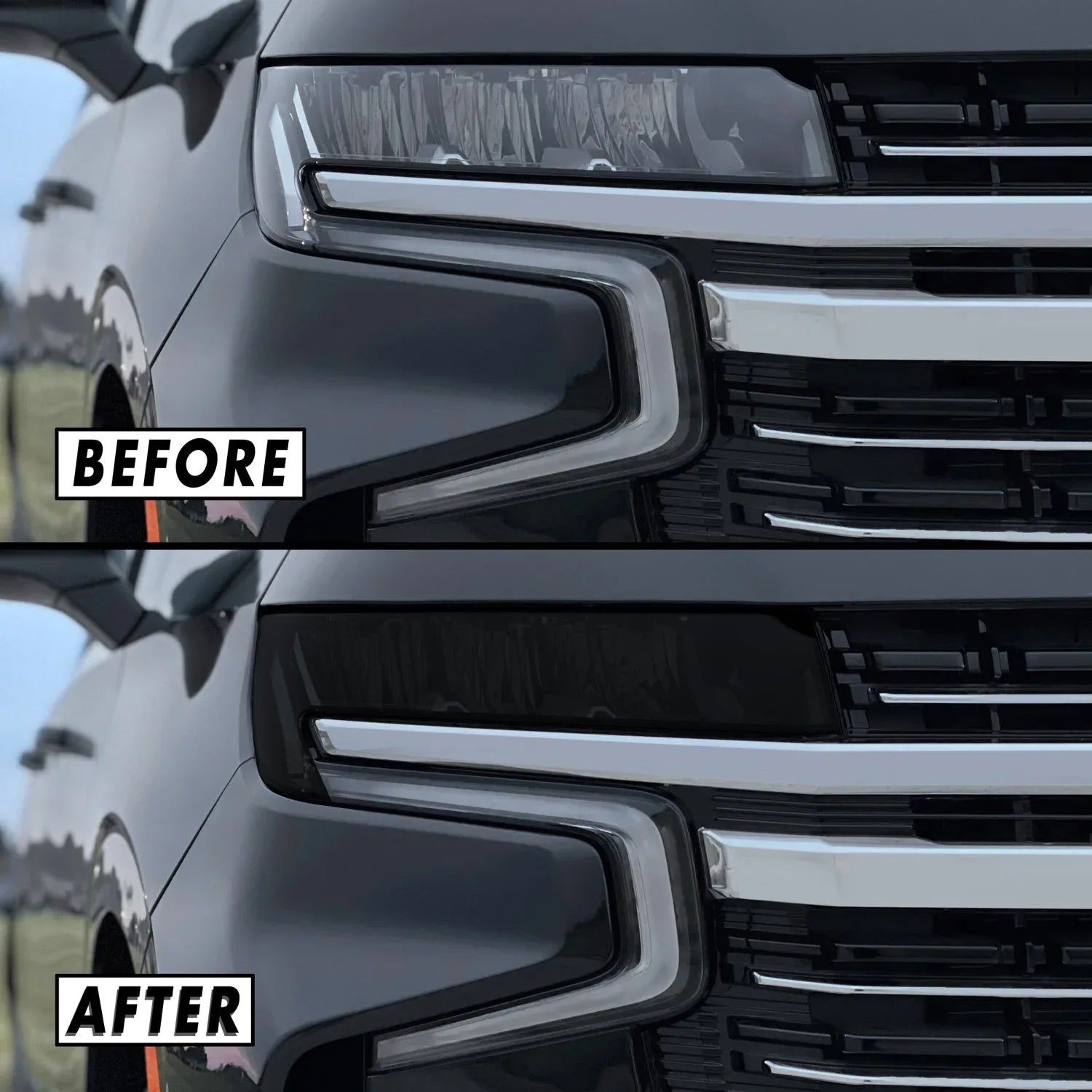 2021-2022 Chevrolet Tahoe | Headlight PreCut Tint Overlays