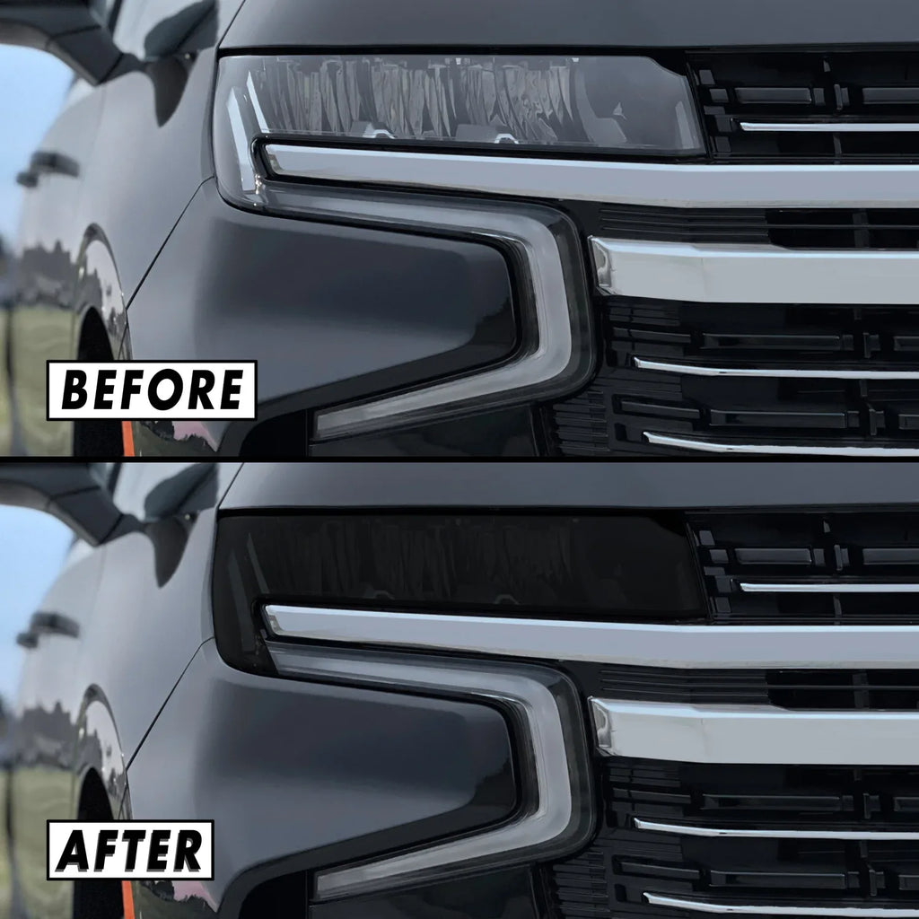 2021-2022 Chevrolet Suburban | Headlight PreCut Tint Overlays