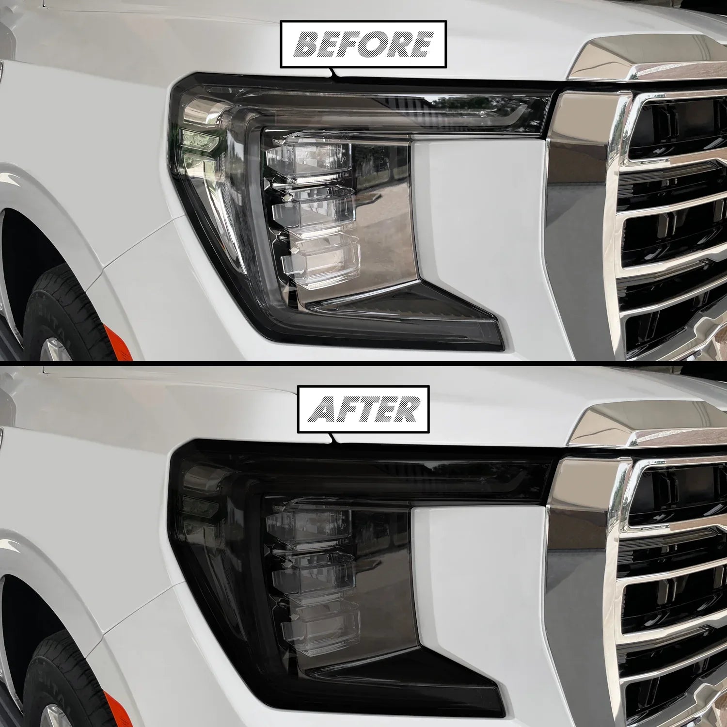 2021-2023 GMC Yukon | Headlight PreCut Tint Overlays