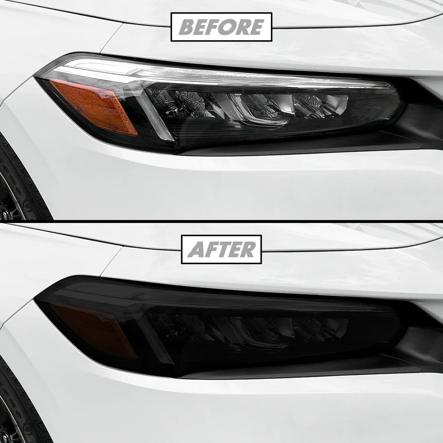 2022-2026 Honda Civic | Headlight PreCut Tint Overlays