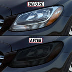 2015-2021 Mercedes C-Class | Headlight PreCut Tint Overlays