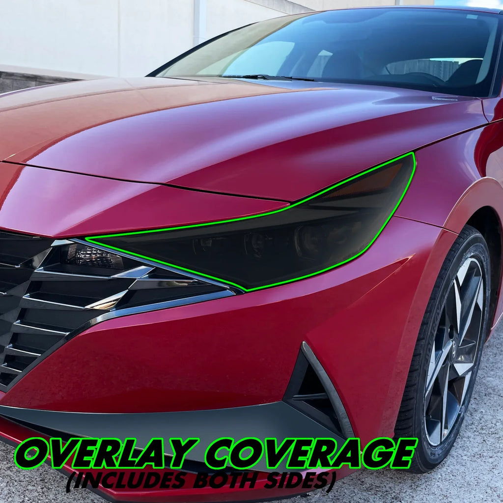 2021-2023 Hyundai Elantra | Headlight PreCut Tint Overlays