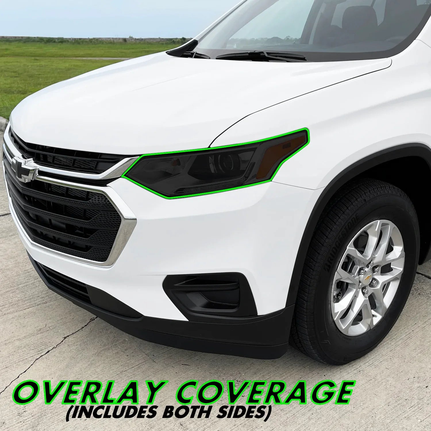 2018-2021 Chevrolet Traverse | Headlight PreCut Tint Overlays