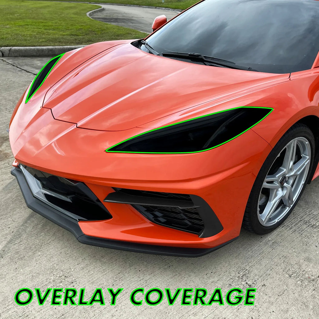 2020-2022 Chevrolet Corvette C8 | Headlight PreCut Tint Overlays