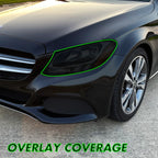2015-2021 Mercedes C-Class | Headlight PreCut Tint Overlays