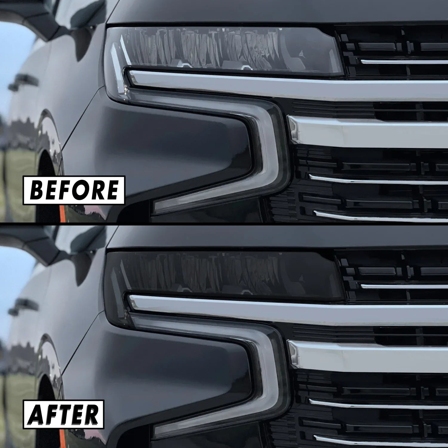 2021-2022 Chevrolet Suburban | Headlight PreCut Tint Overlays