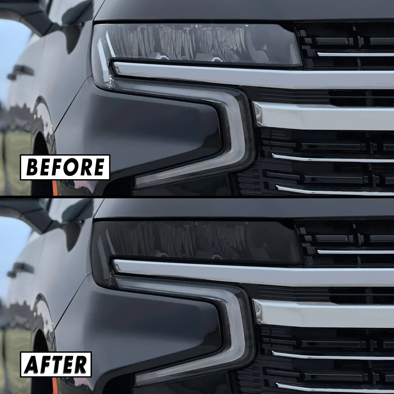 2021-2022 Chevrolet Tahoe | Headlight PreCut Tint Overlays