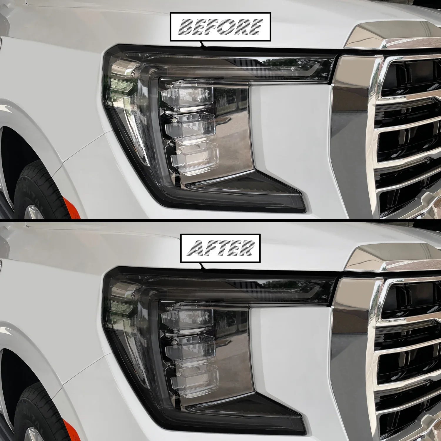 2021-2023 GMC Yukon | Headlight PreCut Tint Overlays