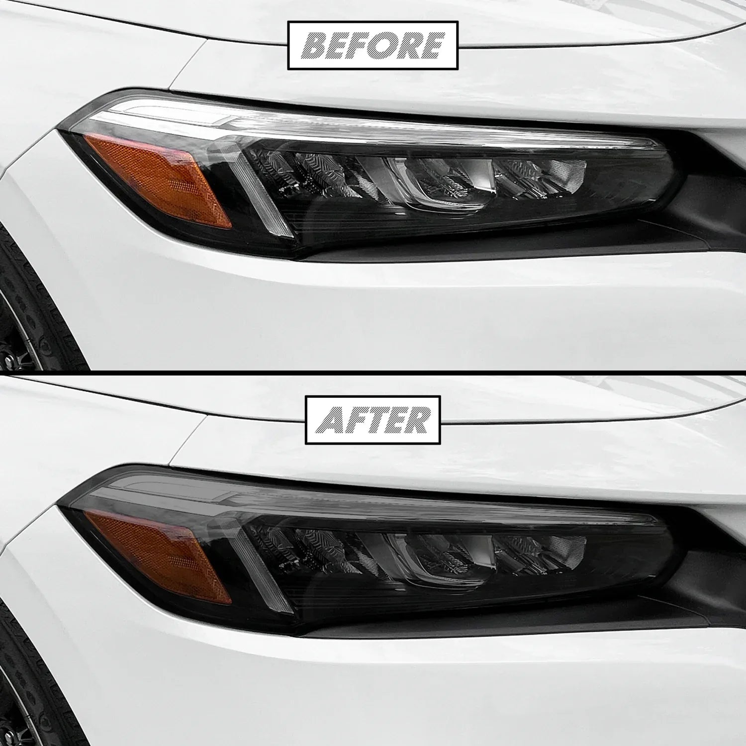 2022-2026 Honda Civic | Headlight PreCut Tint Overlays