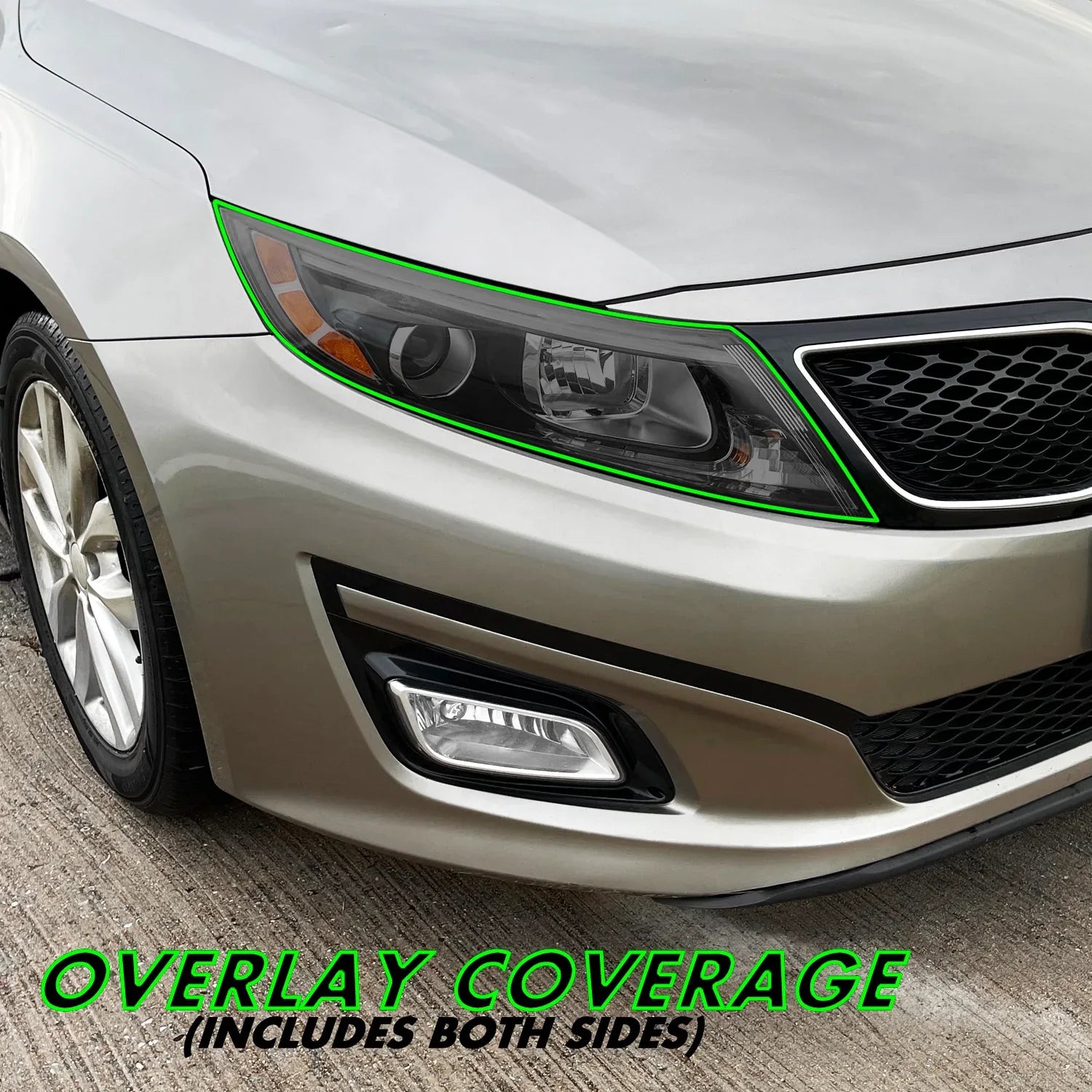 2014-2015 Kia Optima | Headlight PreCut Tint Overlays