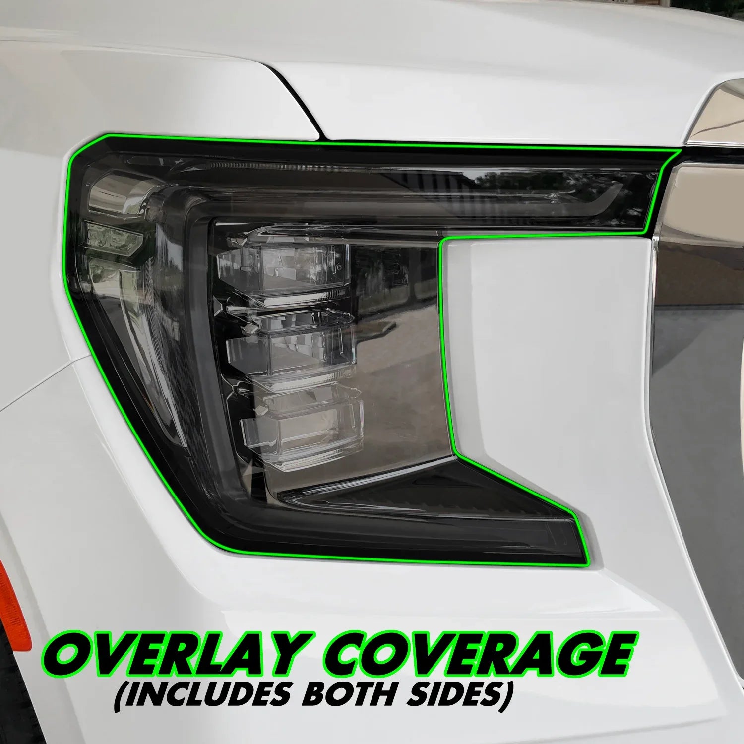 2021-2023 GMC Yukon | Headlight PreCut Tint Overlays