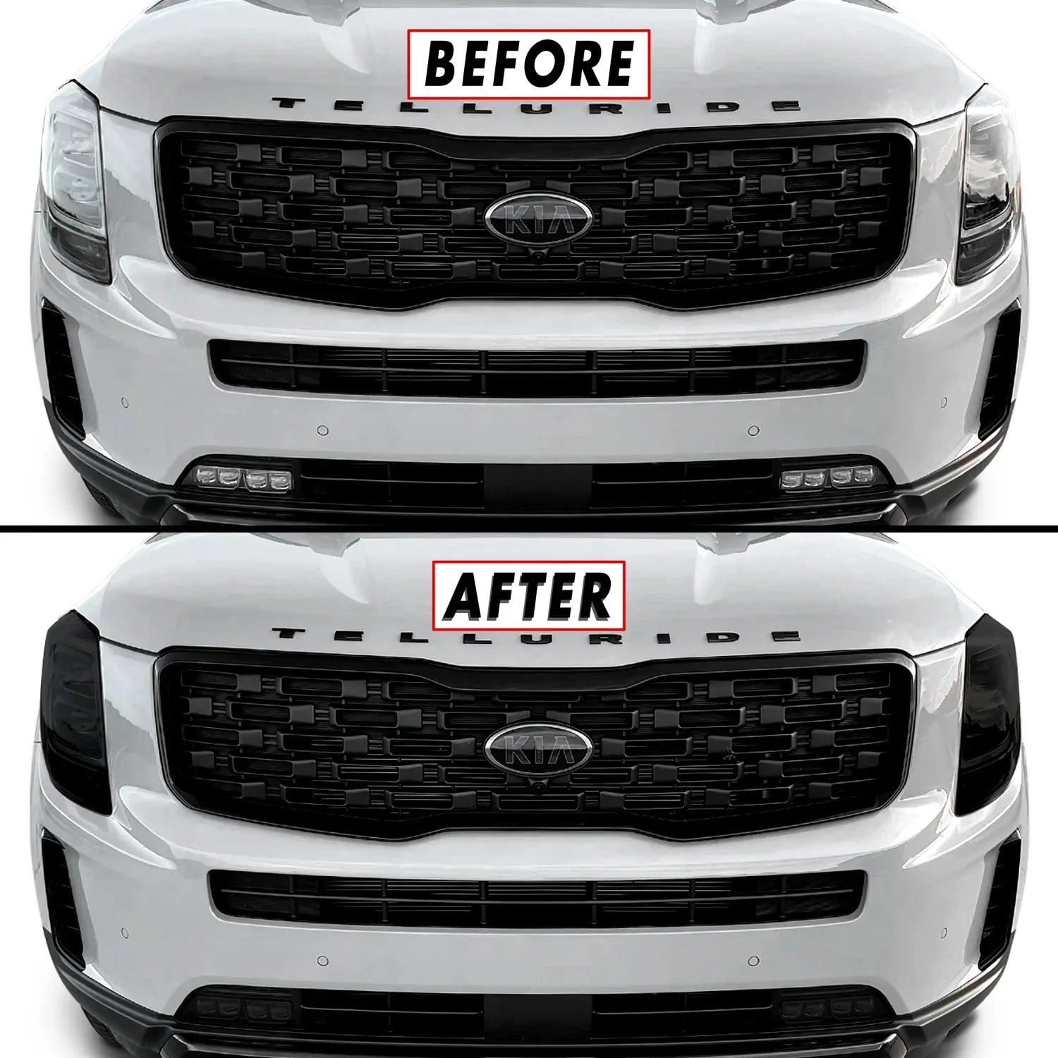 2020-2022 Kia Telluride | Headlight PreCut Tint Overlays
