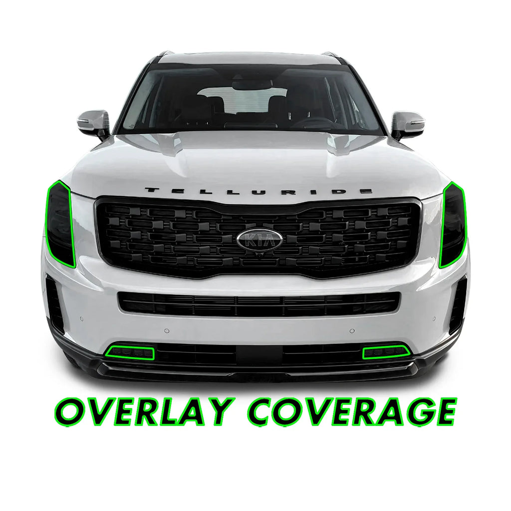 2020-2022 Kia Telluride | Headlight PreCut Tint Overlays