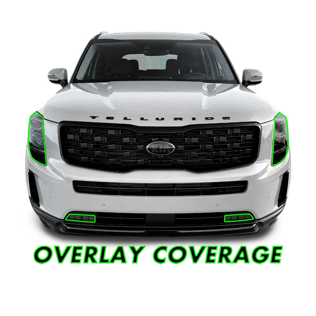 2020-2022 Kia Telluride | Headlight PreCut Tint Overlays