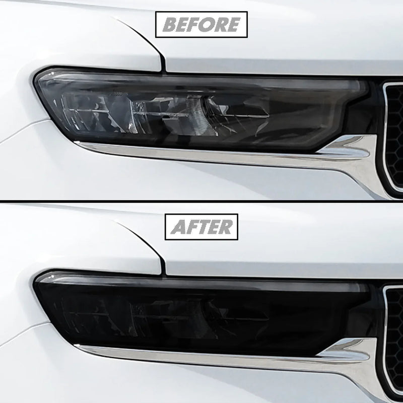 2021-2025 Jeep Grand Cherokee L | Headlight Cutout PreCut Tint Overlays