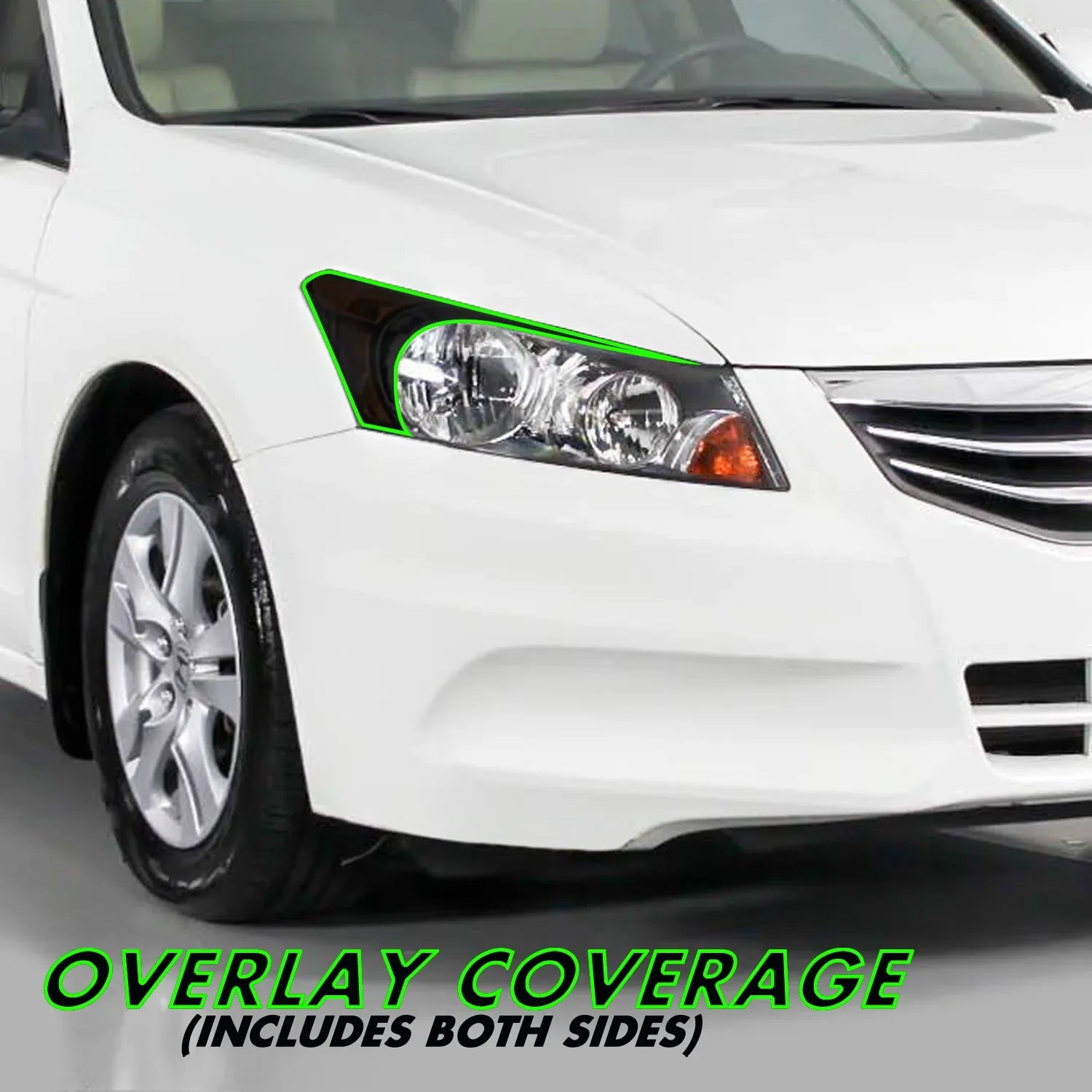2008-2012 Honda Accord Sedan | Headlight Eyelid PreCut Vinyl Overlays