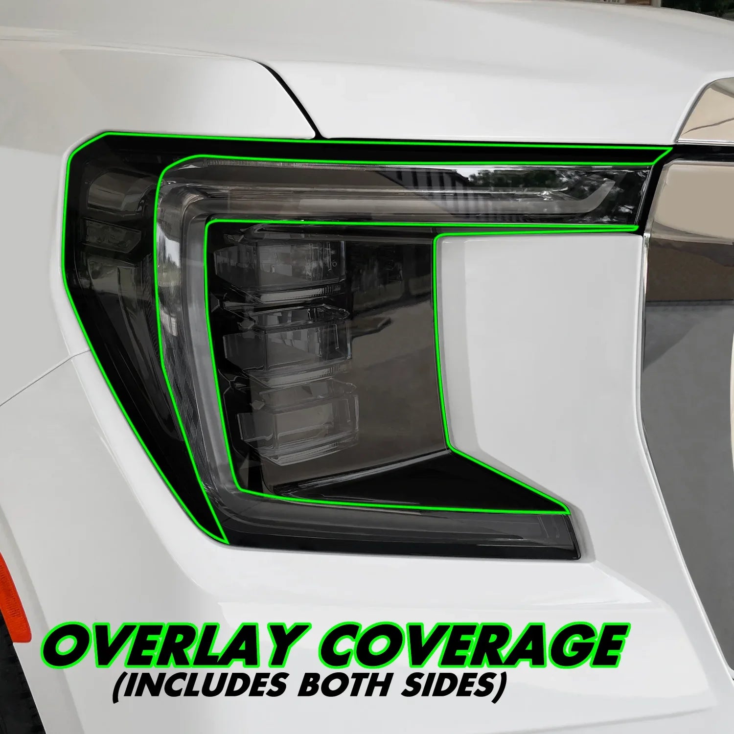 2021-2023 GMC Yukon | Headlight Cutout PreCut Tint Overlays
