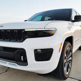 2021-2023 Jeep Grand Cherokee L | Headlight Cutout PreCut Tint Overlays