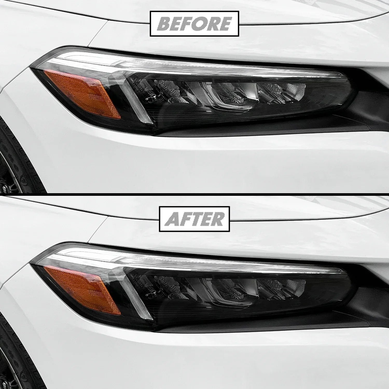 2022-2026 Honda Civic | Headlight Cutout PreCut Tint Overlays