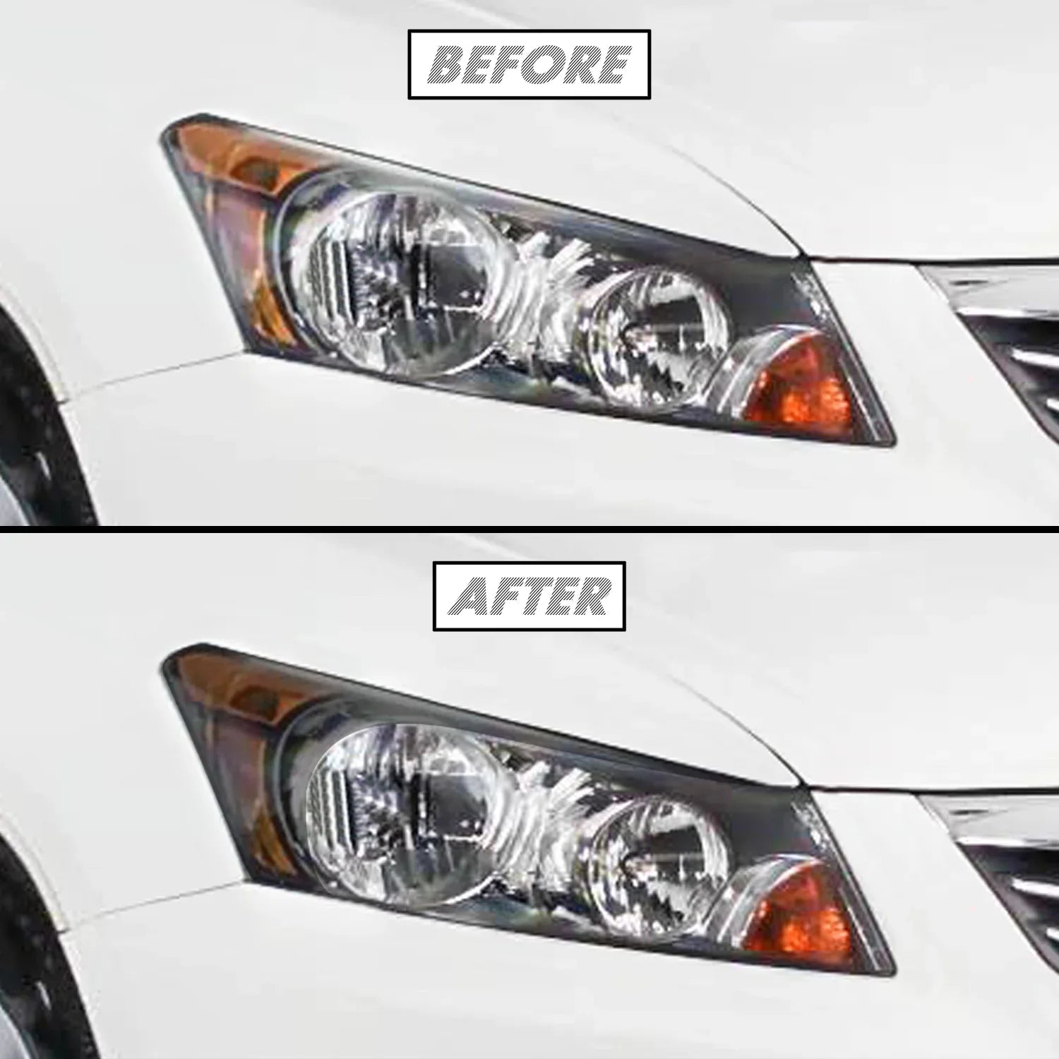 2008-2012 Honda Accord Sedan | Headlight Eyelid PreCut Vinyl Overlays